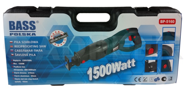 Piła szablasta typu lisi ogon 1500W Adpeer Bass Piła szablasta typu lisi ogon 1500W