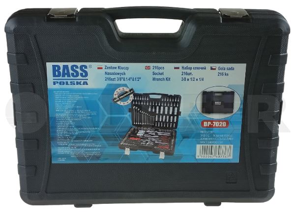 Adpeer Bass Zestaw kluczy nasadowych 216 szt