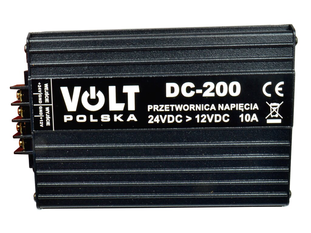 Adpeer Volt Przetwornica napięcia Volt Polska DC-200 24/12V DC/DC 200W 10A