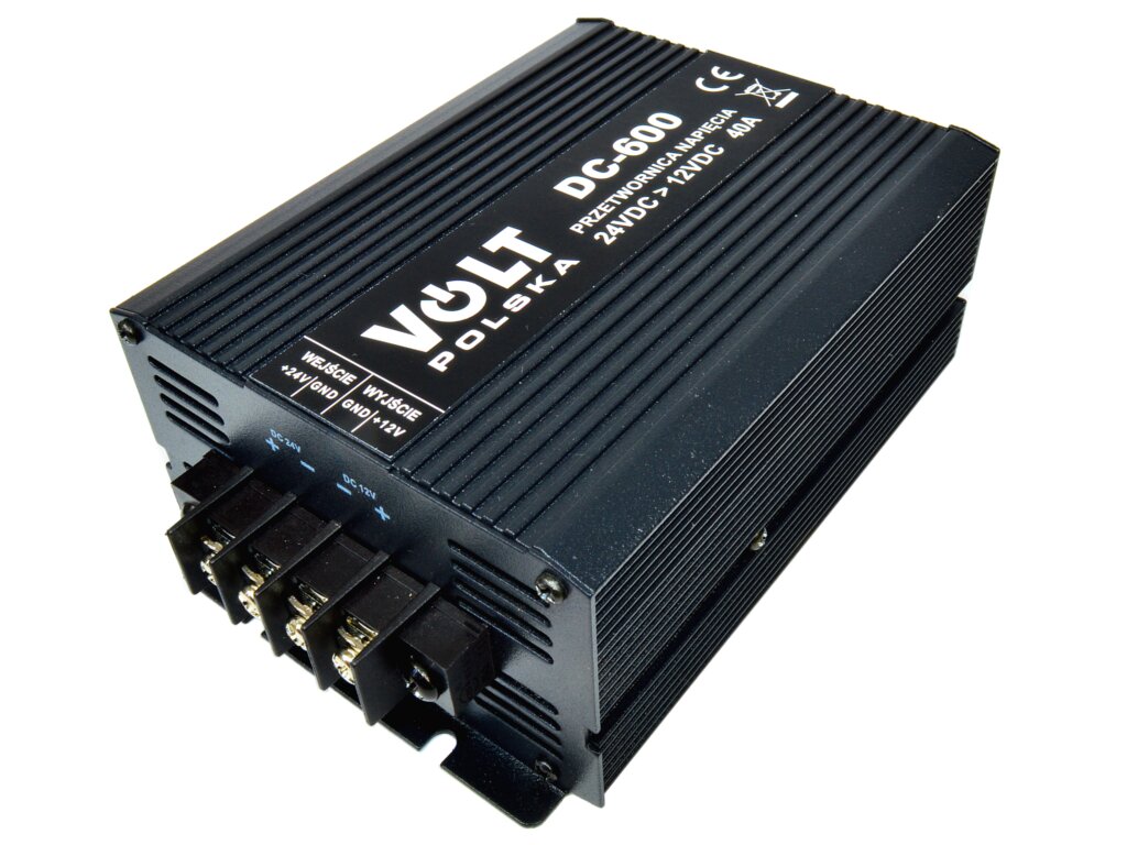 Volt Przetwornica napięcia DC-600 24/12V DC/DC 600W 40A