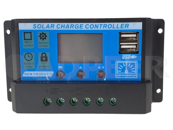 Volt Solarny regulator ładowania 30A LCD USB