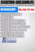 Instalacje elektryczne, alarmowe, TV sat, monitoring Kołobrzeg