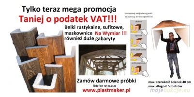Belki rustykalne na wymiar, imitacja drewna na sufity prosto od producenta