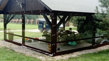 PLANDEKA PVC, OSŁONA ALTANY, ZABUDOWA TARASU 680GR