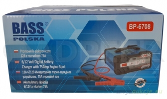 Prostownik z rozruchem 6V/12V 75A Bass Polska 6708