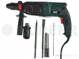 Młotowiertarka wiertła dłuto SDS 2400W Bass Polska 5234
