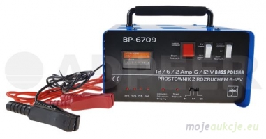Prostownik z rozruchem 75A 6V/12V Bass Polska 6709
