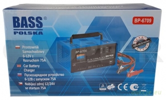 Prostownik z rozruchem 75A 6V/12V Bass Polska 6709
