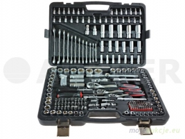 Zestaw kluczy nasadowych 216 szt 1/4" i 1/2" Bass Polska 7020