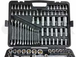 Zestaw kluczy nasadowych 216 szt 1/4" i 1/2" Bass Polska 7020
