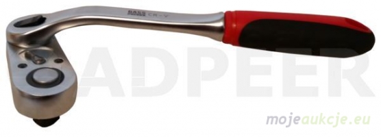 Grzechotka 1/2" łamana z obrotową główką Bass Polska 7381