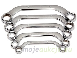 Zestaw kluczy oczkowych typu C do alternatorów 5 szt. 10-19mm Bass Polska