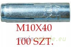 Kotwa wbijana M10x40 Ocynk - DeWalt DM-PRO 100 szt