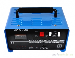 Prostownik z rozruchem 75A 6V/12V Bass Polska